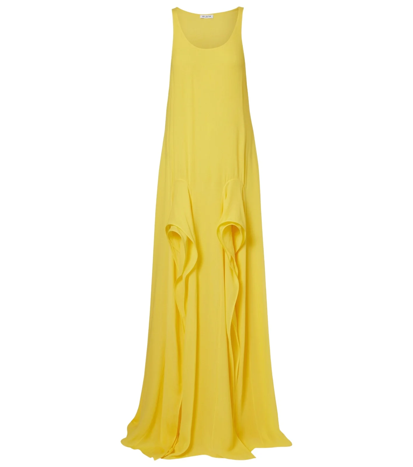 Alaïa Ruffled georgette maxi dress Alaïa Ruffled georgette maxi dress
