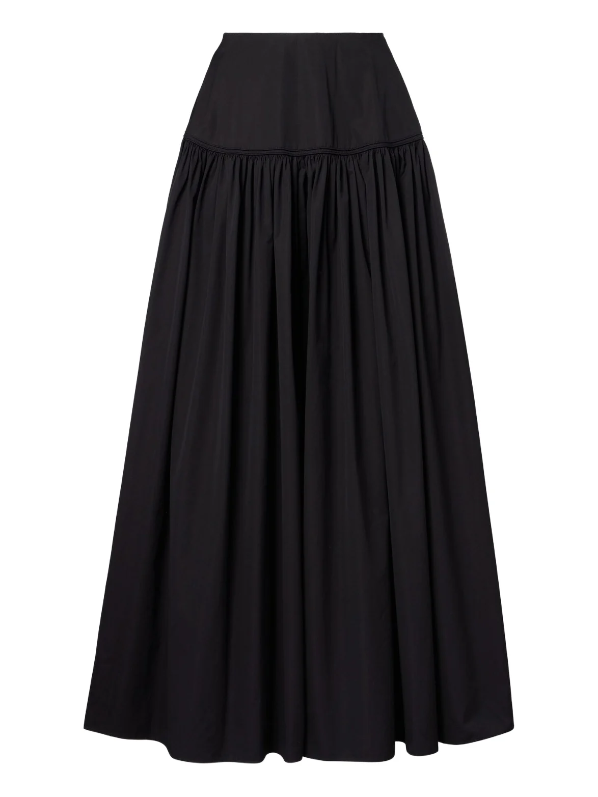 ALAÏA Gathered cotton poplin maxi skirt ALAÏA Gathered cotton poplin maxi skirt