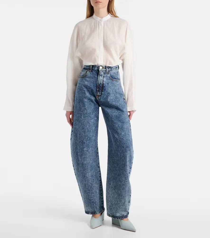 ALAÏA ALAÏA Cotton and linen shirt | Thumbnail 2