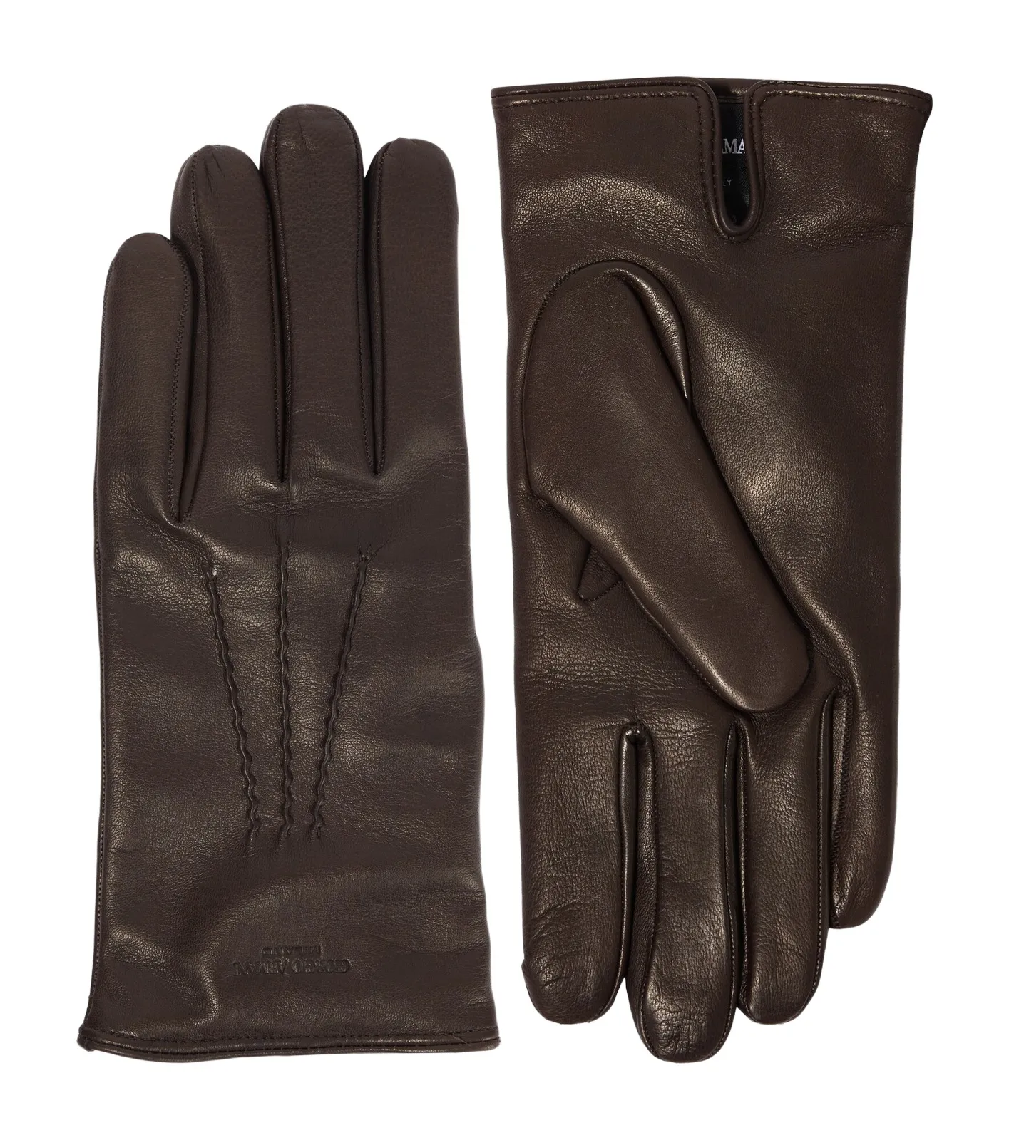 Cashmere-lined leather gloves Cashmere-lined leather gloves