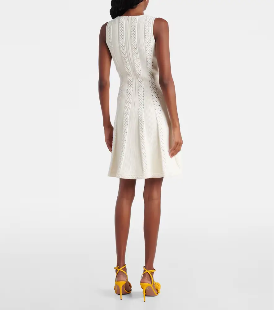 Oscar de la Renta Open-knit minidress | Thumbnail 3 Oscar de la Renta Open-knit minidress | Thumbnail 3