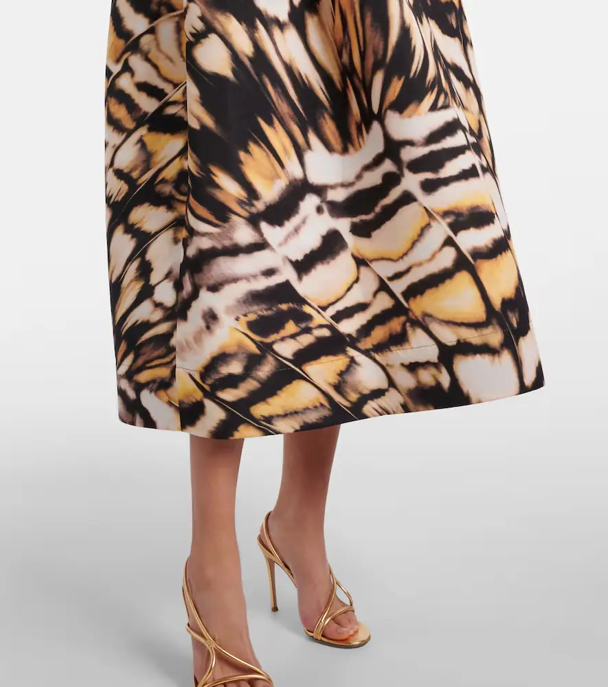 Oscar de la Renta Printed faille cocktail dress | Thumbnail 3