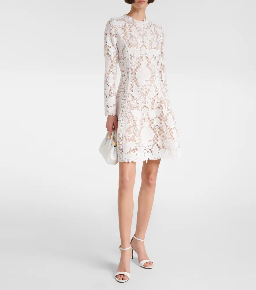 Oscar de la Renta Lace guipure minidress | Thumbnail 4