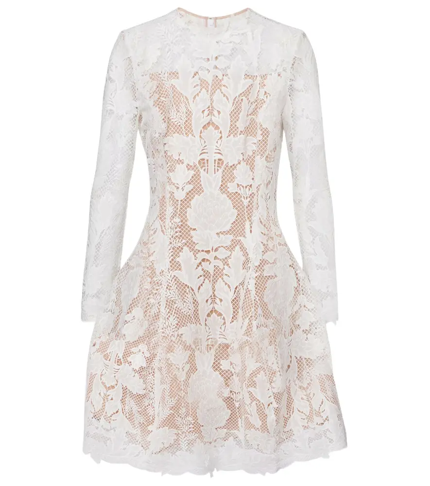 Oscar de la Renta Lace guipure minidress | Image 1 Oscar de la Renta Lace guipure minidress | Image 1