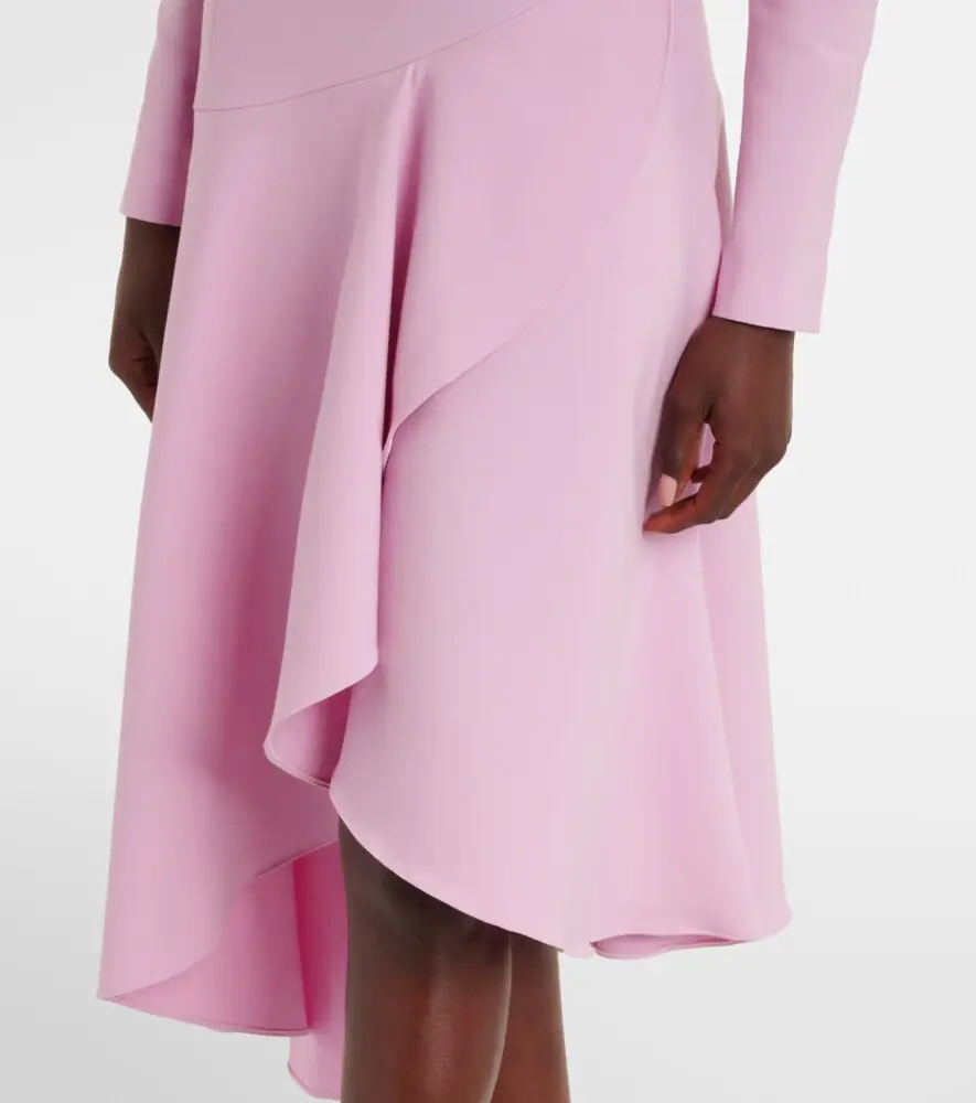Oscar de la Renta Asymmetric wool-blend cocktail dress | Thumbnail 5 Oscar de la Renta Asymmetric wool-blend cocktail dress | Thumbnail 5