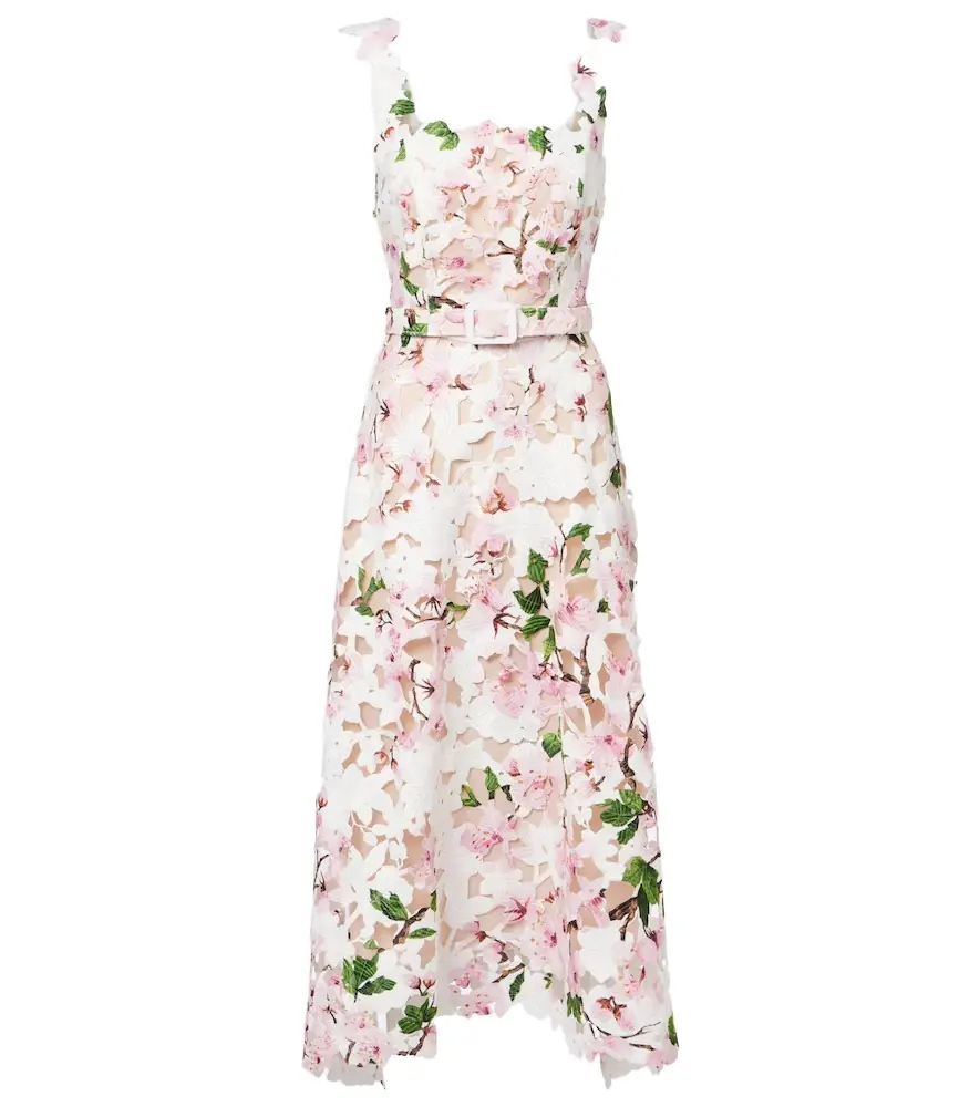 Oscar de la Renta Floral lace cocktail dress | Image 1 Oscar de la Renta Floral lace cocktail dress | Image 1