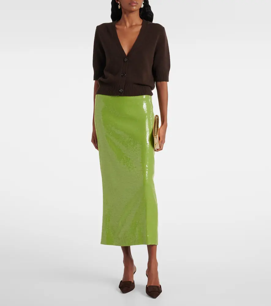 Oscar de la Renta Sequined pencil skirt | Thumbnail 2 Oscar de la Renta Sequined pencil skirt | Thumbnail 2
