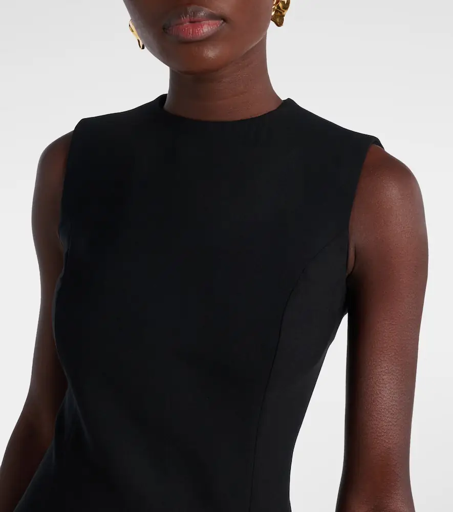 Oscar de la Renta Embellished wool-blend cocktail dress | Thumbnail 3