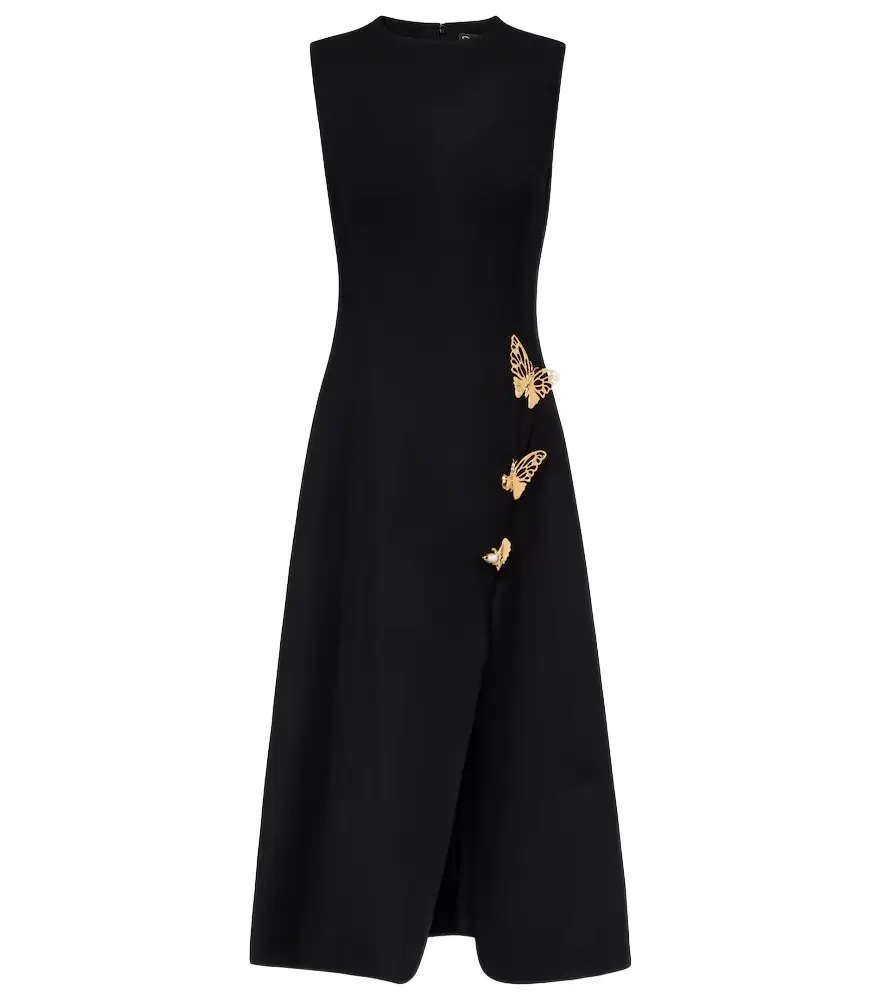 Oscar de la Renta Embellished wool-blend cocktail dress | Image 1 Oscar de la Renta Embellished wool-blend cocktail dress | Image 1