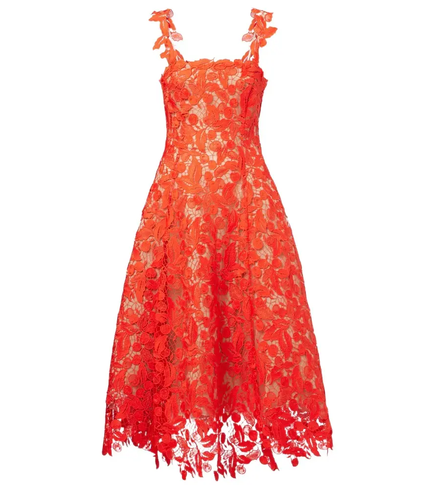 Oscar de la Renta Guipure lace cocktail dress | Image 1 Oscar de la Renta Guipure lace cocktail dress | Image 1