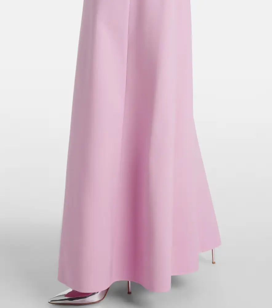 Oscar de la Renta Bow-detail wool-blend maxi dress | Thumbnail 3