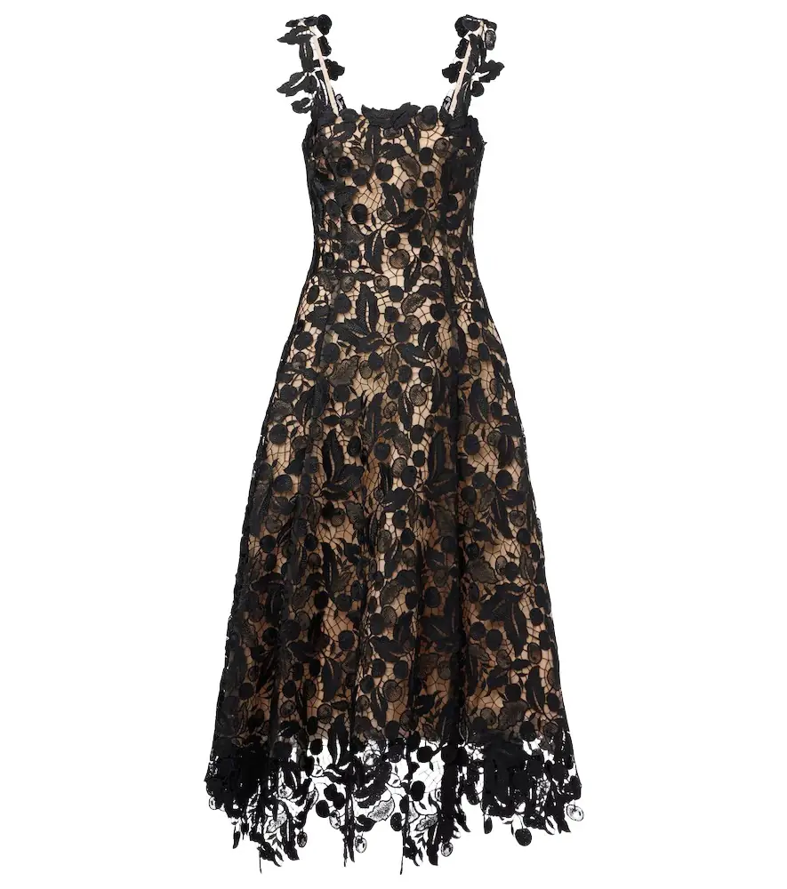 Oscar de la Renta Lace guipure cocktail dress | Image 1 Oscar de la Renta Lace guipure cocktail dress | Image 1