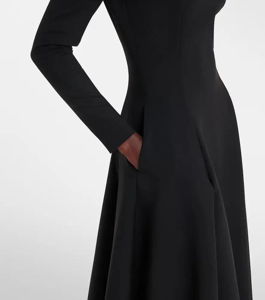 Oscar de la Renta Cutout wool-blend cocktail dress | Thumbnail 3