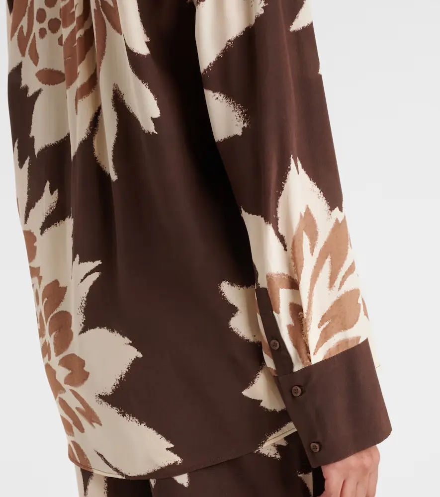 SIR. Floral silk satin shirt | Thumbnail 3