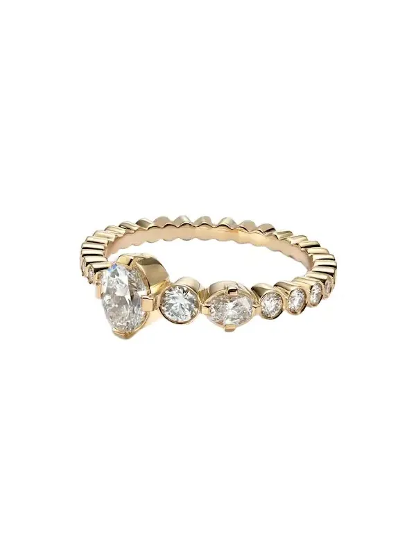 Ensemble De Sky 18kt gold ring with diamonds