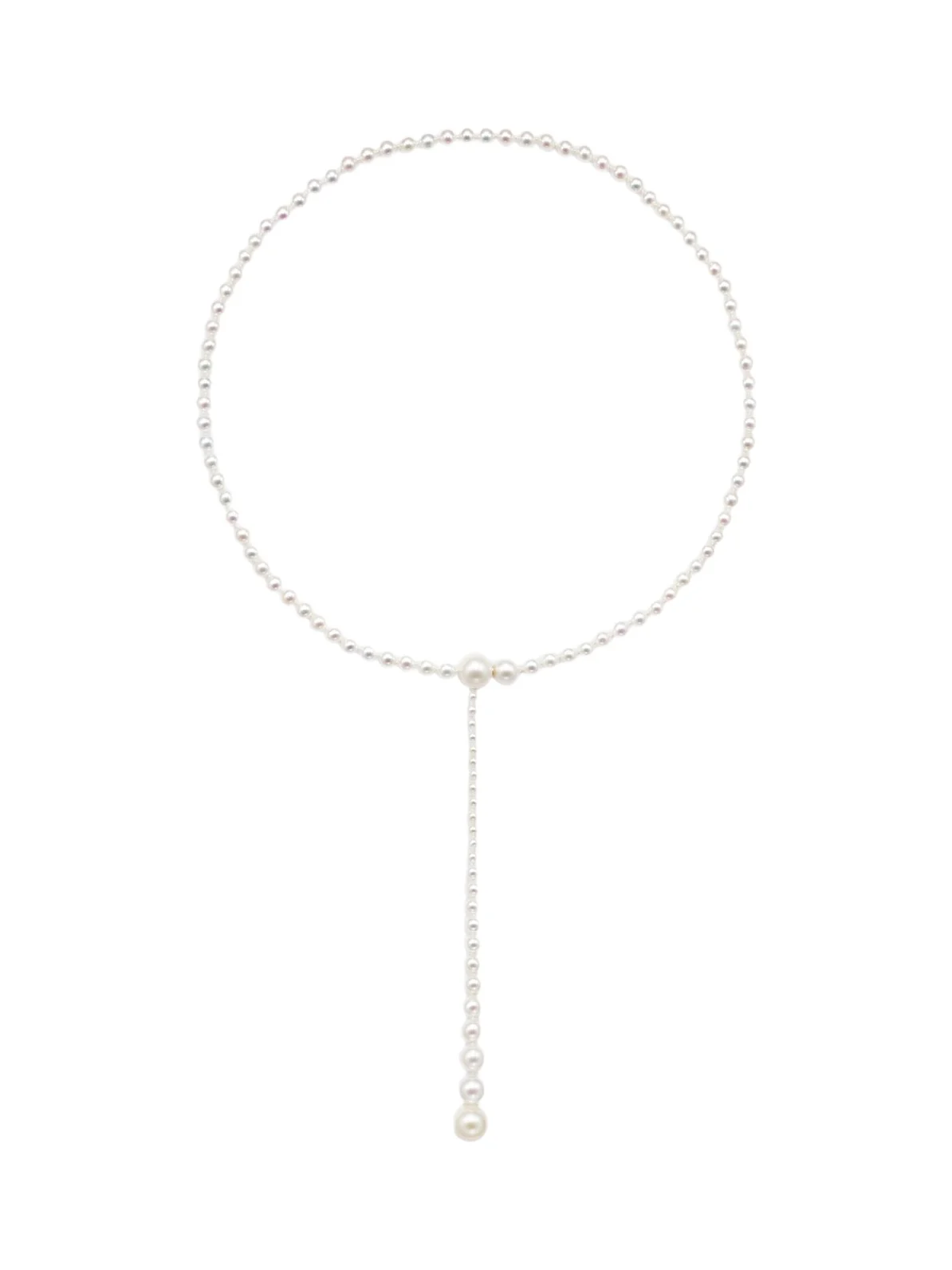 Sophie Bille Brahe La Belle Moon 14kt gold necklace with pearls