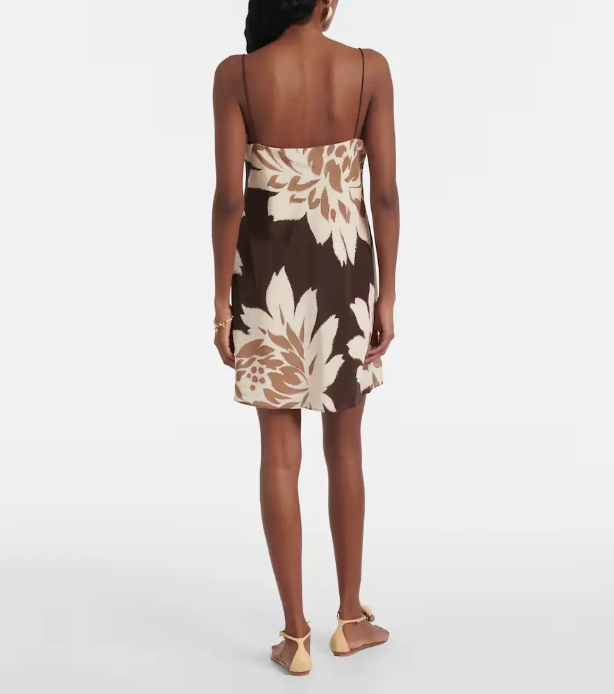SIR. Floral silk satin slip dress | Thumbnail 4