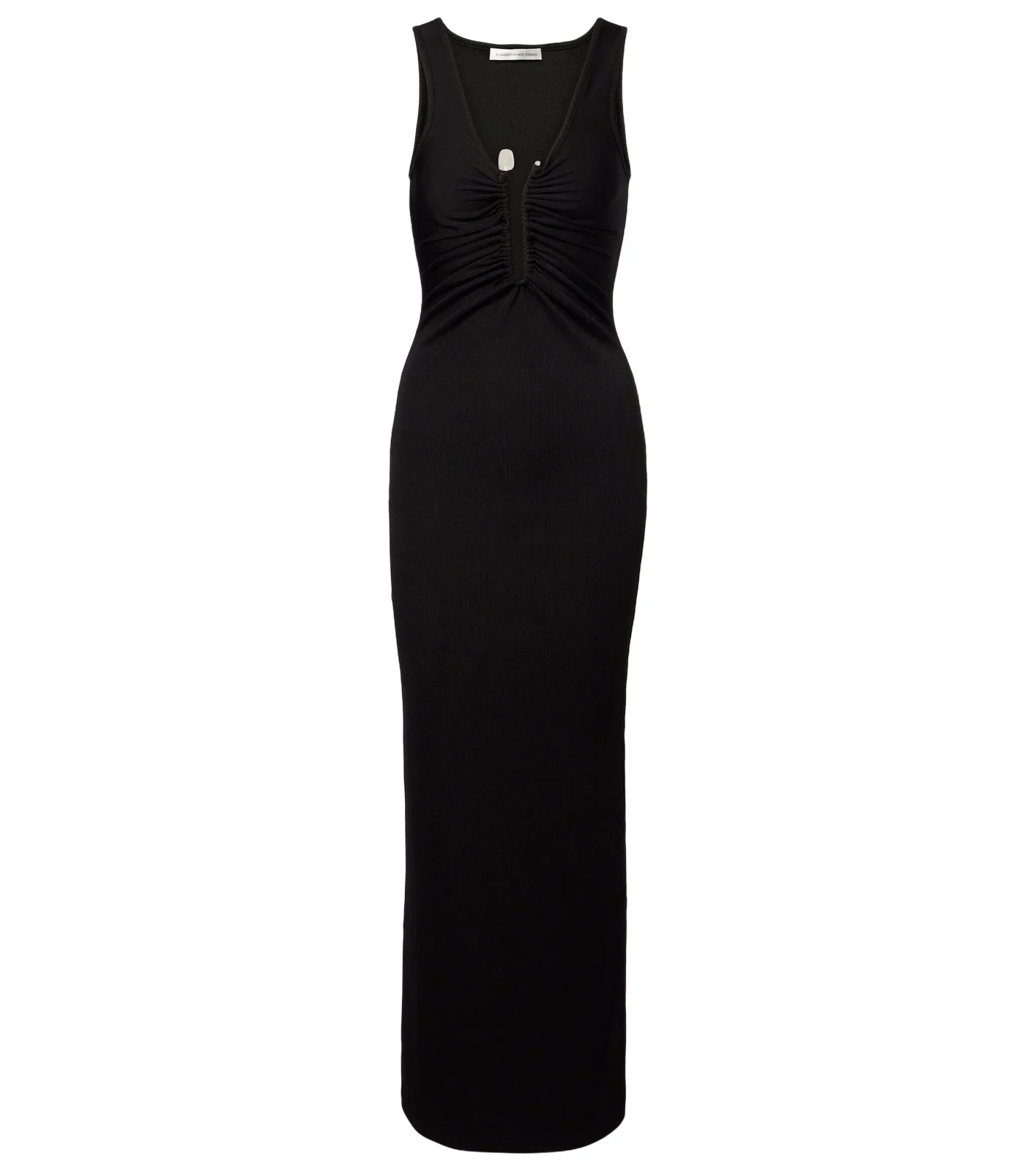Crystal Pin embellished jersey maxi dress