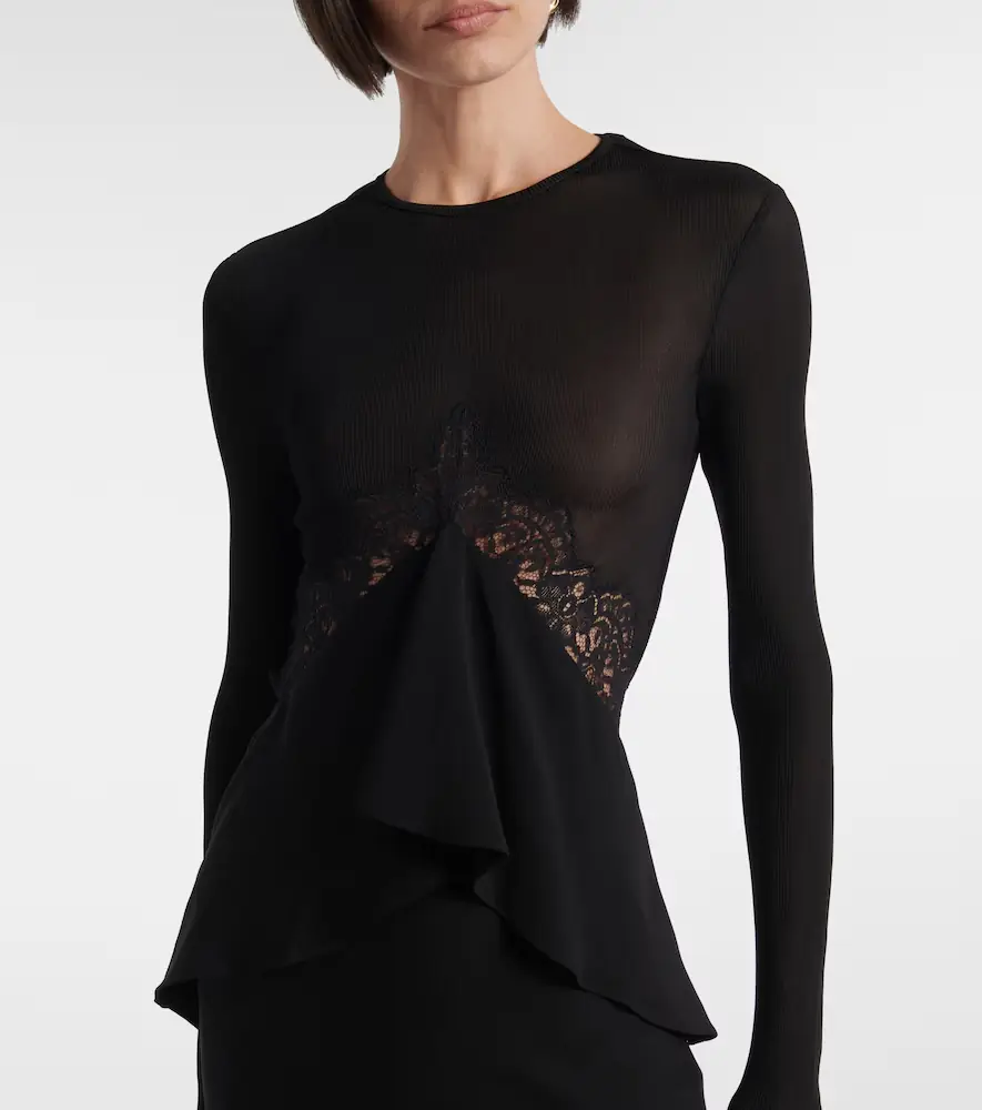 Christopher Esber Endrey Disconnect lace-trimmed gown | Thumbnail 3 Christopher Esber Endrey Disconnect lace-trimmed gown | Thumbnail 3