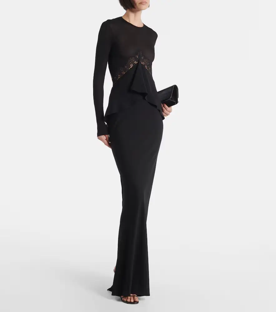 Christopher Esber Endrey Disconnect lace-trimmed gown | Thumbnail 5 Christopher Esber Endrey Disconnect lace-trimmed gown | Thumbnail 5