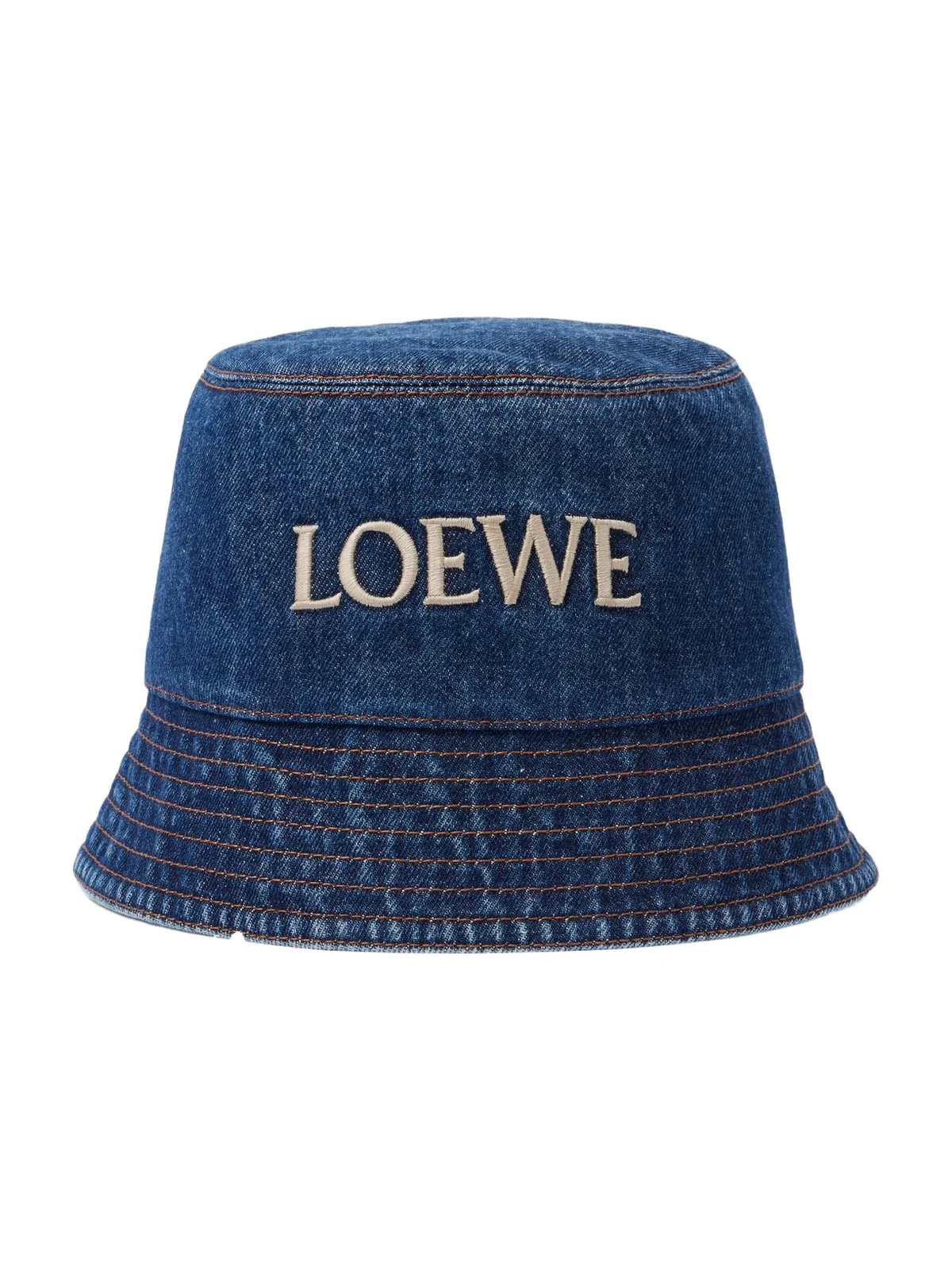 Loewe Logo denim bucket hat