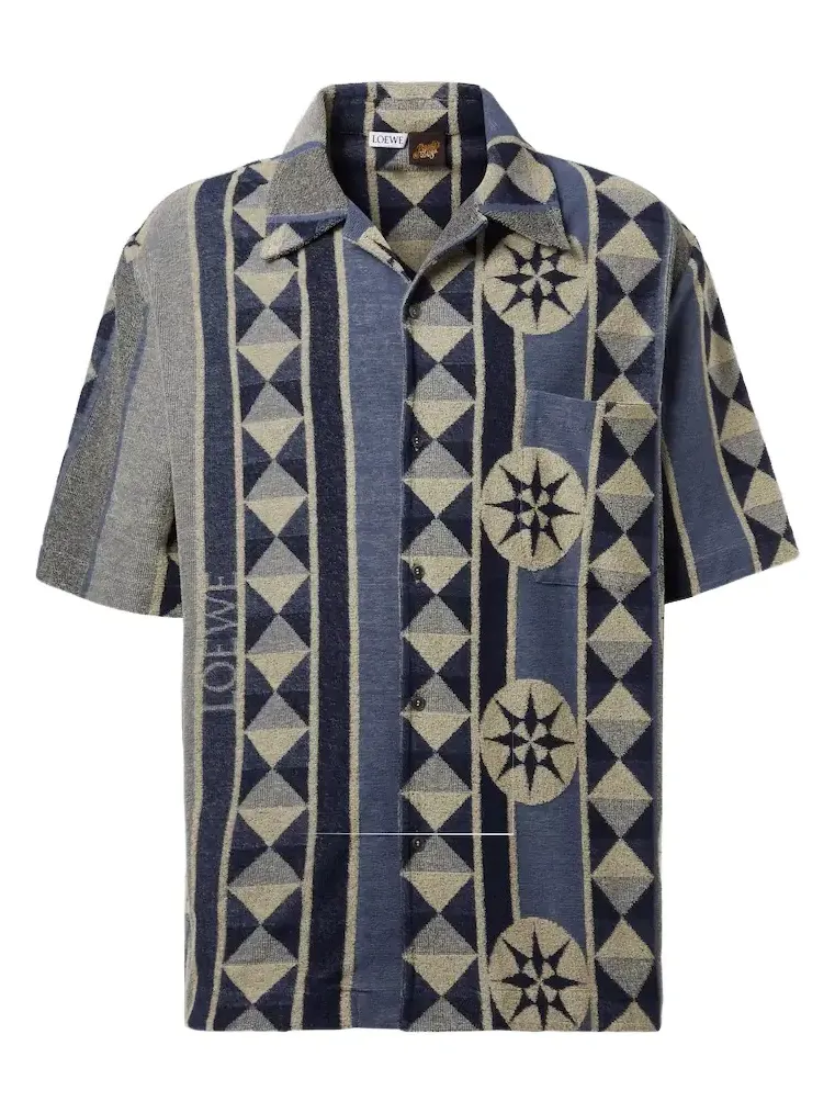 Jacquard terry bowling shirt Jacquard terry bowling shirt