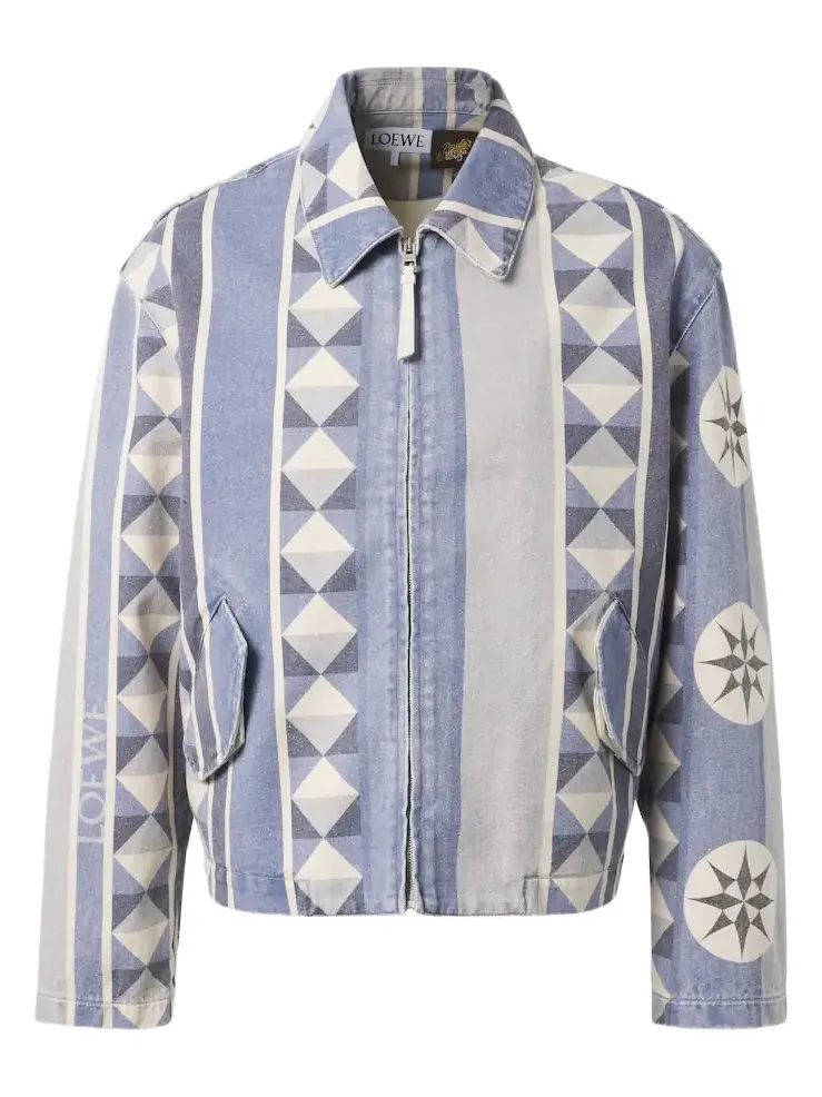 Paula's Ibiza printed denim blouson Paula's Ibiza printed denim blouson