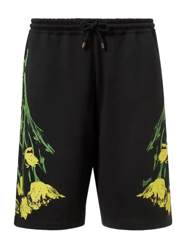 Floral cotton shorts Floral cotton shorts