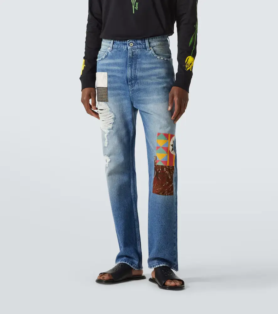 Loewe Patchwork straight jeans | Thumbnail 4 Loewe Patchwork straight jeans | Thumbnail 4