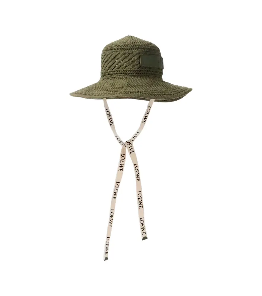 Loewe Knitted logo sun hat | Image 1 Loewe Knitted logo sun hat | Image 1