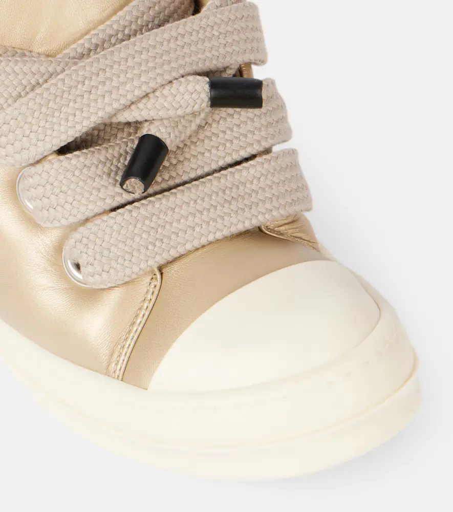 Rick Owens Jumbolace metallic leather sneakers | Thumbnail 2 Rick Owens Jumbolace metallic leather sneakers | Thumbnail 2