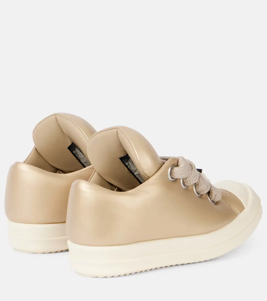 Rick Owens Jumbolace metallic leather sneakers | Thumbnail 3 Rick Owens Jumbolace metallic leather sneakers | Thumbnail 3