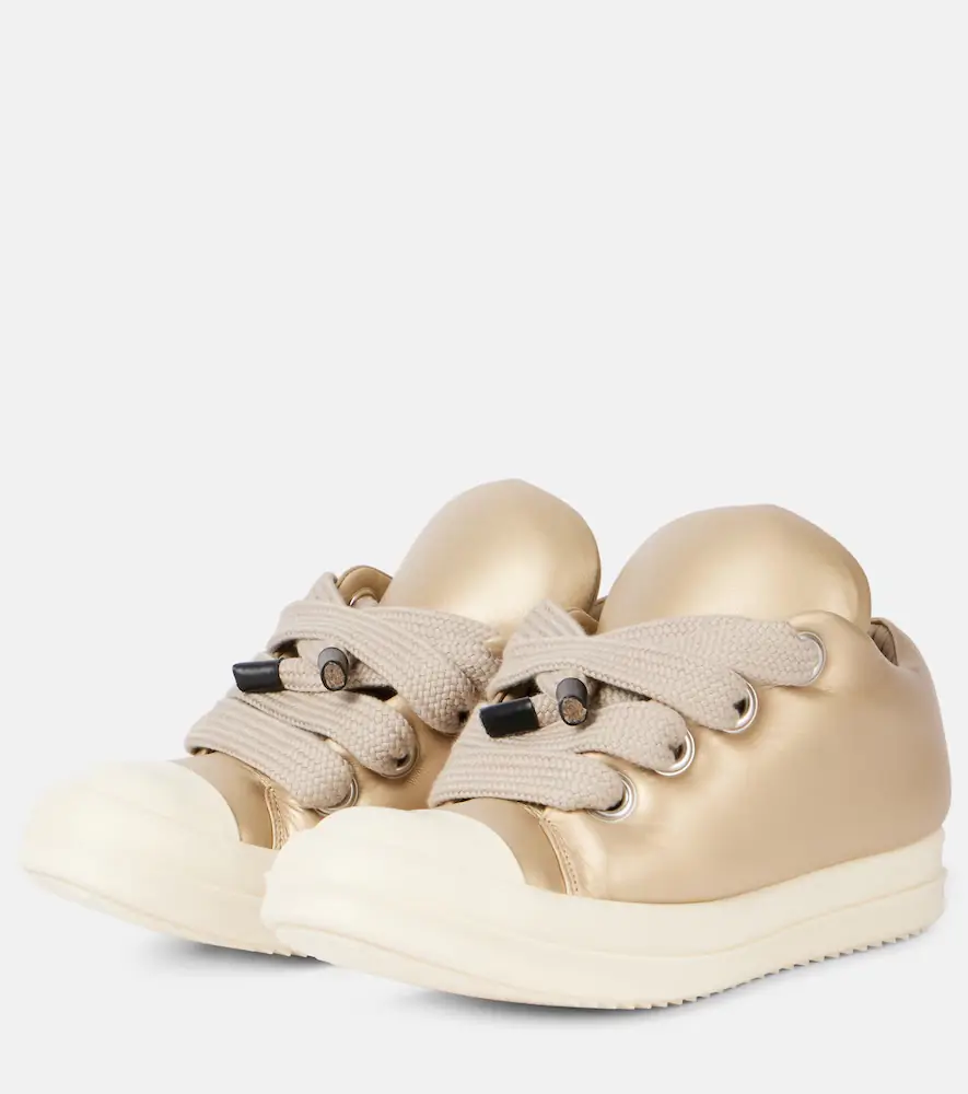Rick Owens Jumbolace metallic leather sneakers | Thumbnail 4 Rick Owens Jumbolace metallic leather sneakers | Thumbnail 4