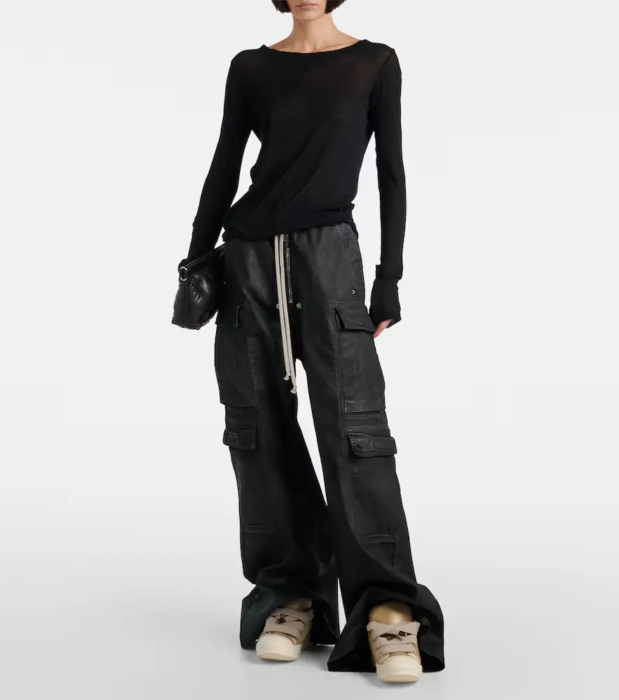 Rick Owens Jumbolace metallic leather sneakers | Thumbnail 5 Rick Owens Jumbolace metallic leather sneakers | Thumbnail 5