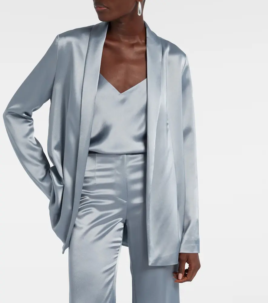 Galvan Julianne satin blazer | Thumbnail 3 Galvan Julianne satin blazer | Thumbnail 3