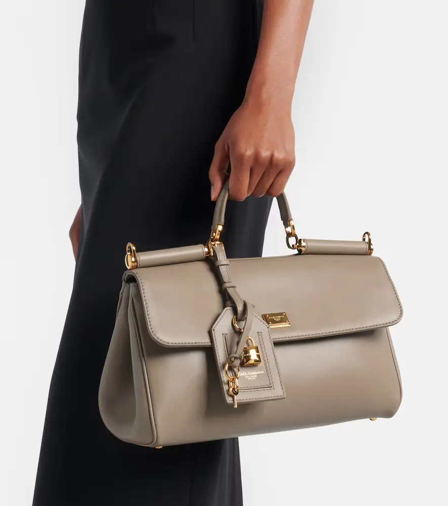 Dolce & Gabbana Sicily Medium leather tote bag | Thumbnail 5