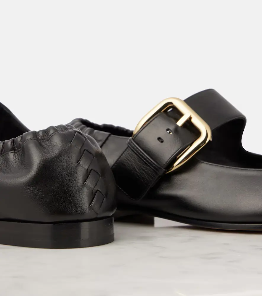 Bottega Veneta Astaire leather Mary Jane flats | Thumbnail 3