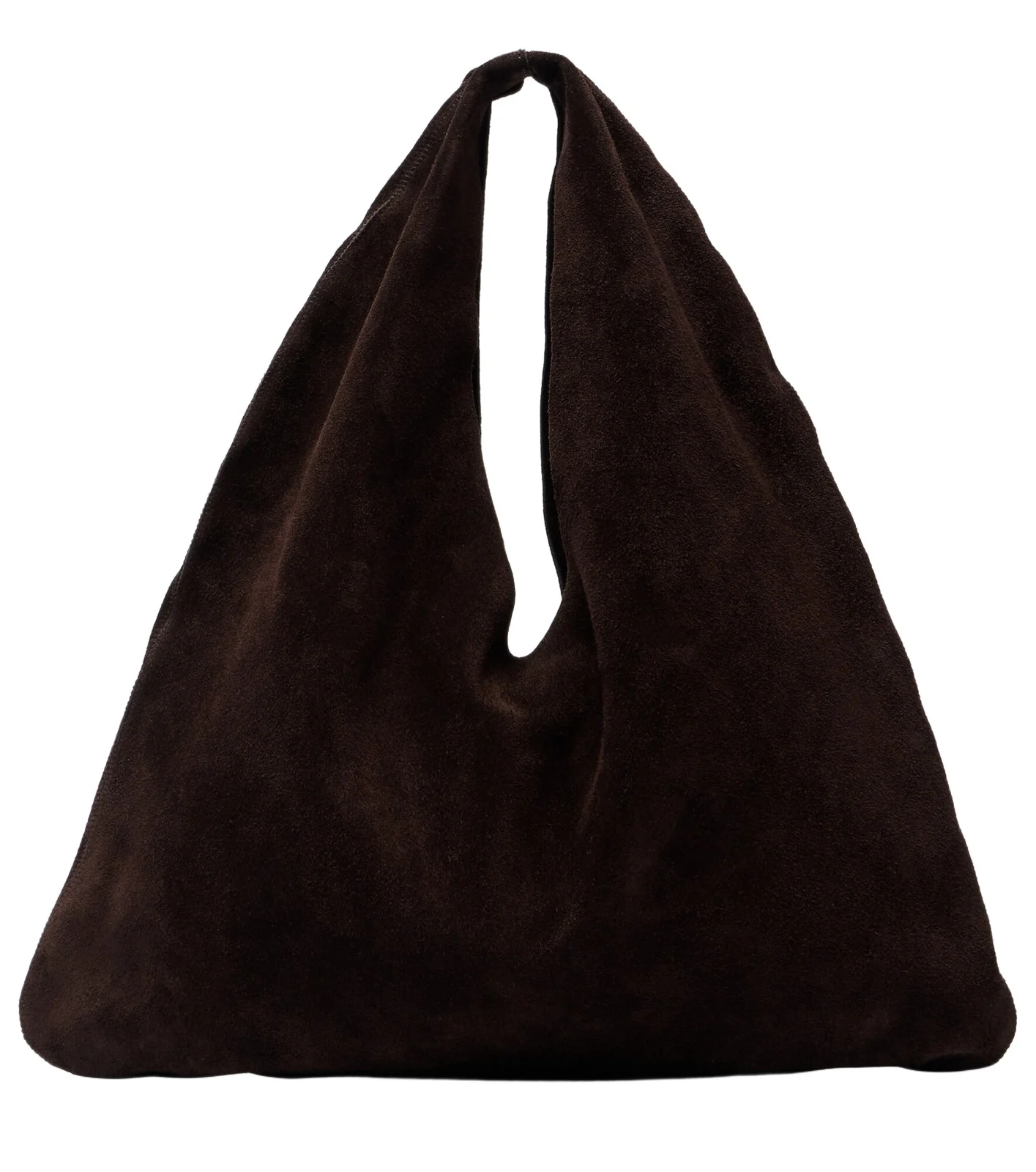 Bindle Small suede top-handle bag
