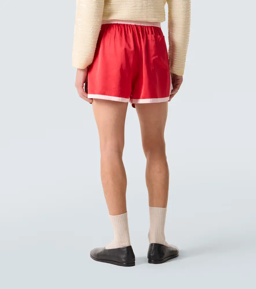 BODE Heart Deco embroidered satin shorts | Thumbnail 3 BODE Heart Deco embroidered satin shorts | Thumbnail 3