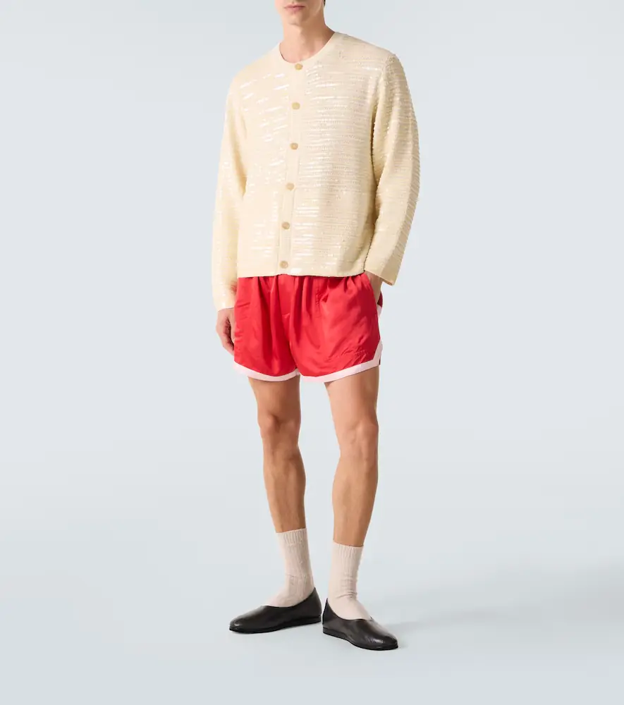 BODE Heart Deco embroidered satin shorts | Thumbnail 5 BODE Heart Deco embroidered satin shorts | Thumbnail 5