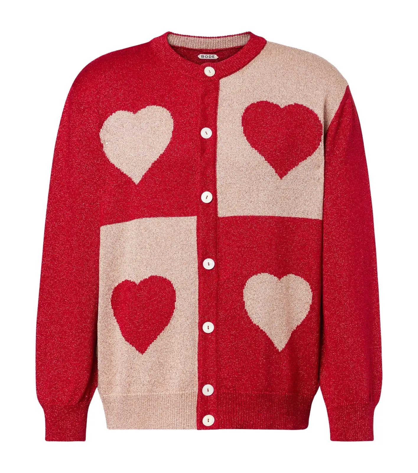 Lamé jacquard cardigan Lamé jacquard cardigan