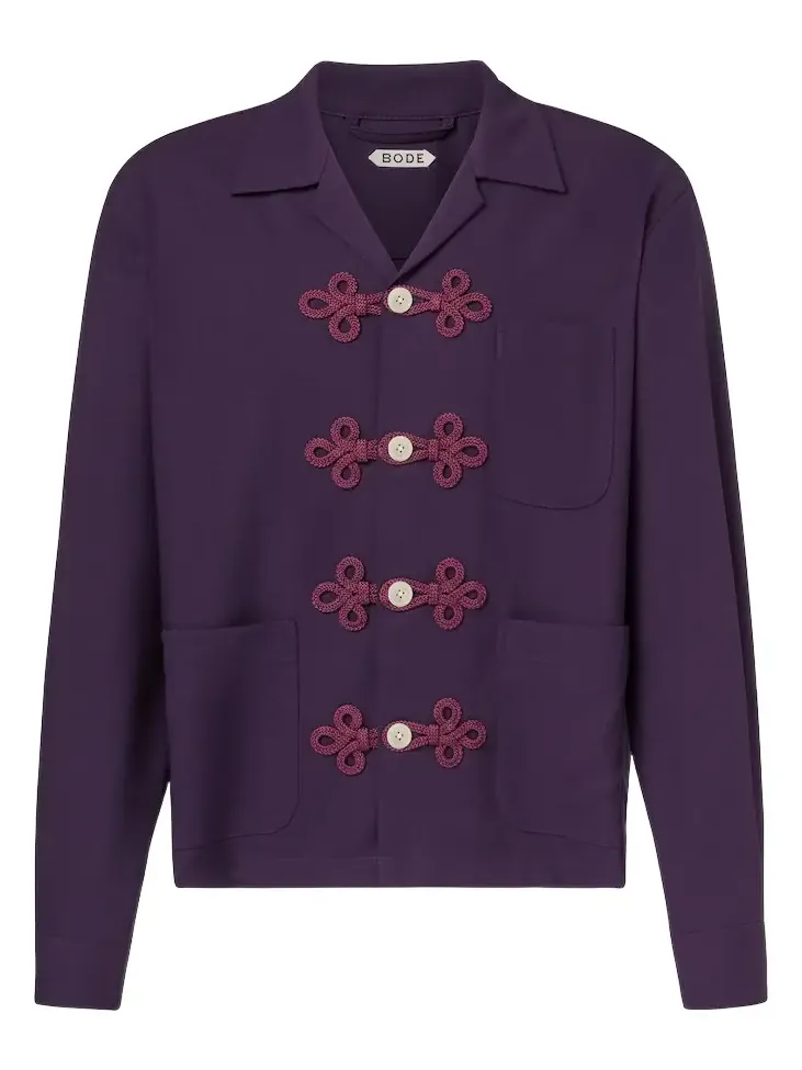 Astor embroidered wool shirt Astor embroidered wool shirt