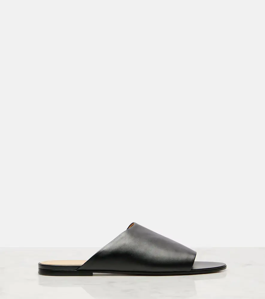 The Row Signum leather slides | Thumbnail 2 The Row Signum leather slides | Thumbnail 2