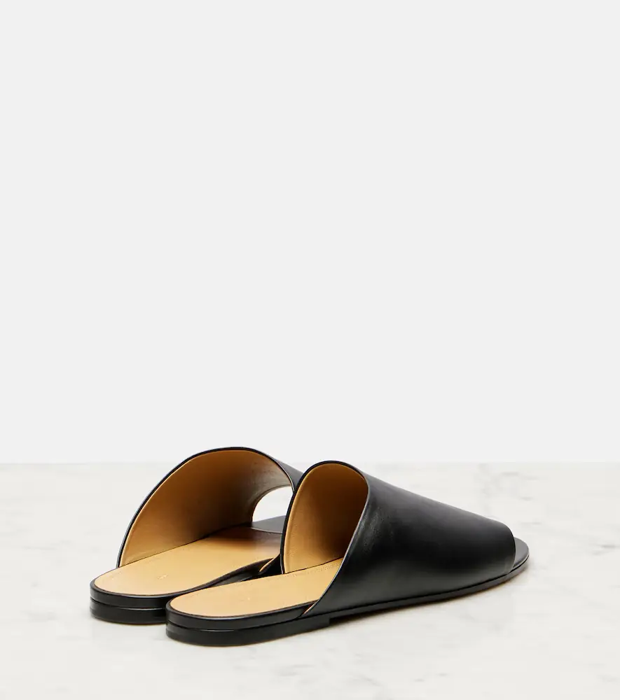 The Row Signum leather slides | Thumbnail 4 The Row Signum leather slides | Thumbnail 4