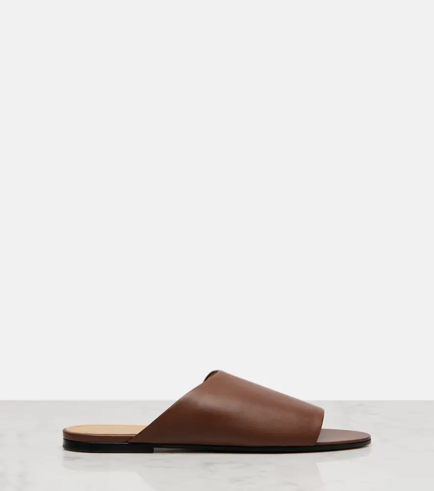 The Row Signum leather slides | Thumbnail 4 The Row Signum leather slides | Thumbnail 4