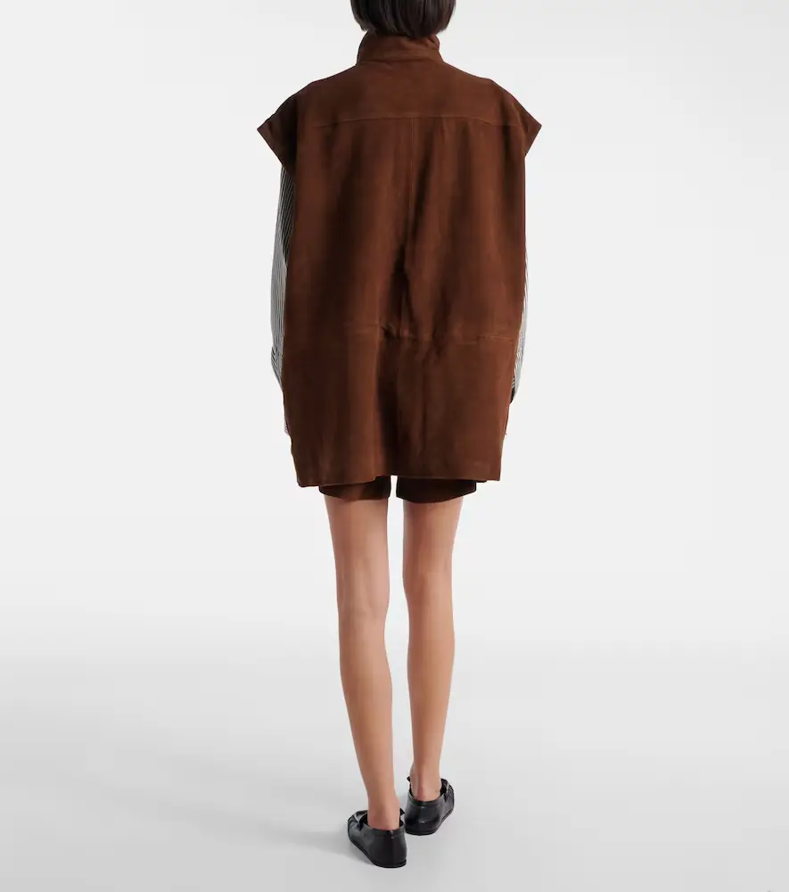 The Frankie Shop Turin oversized suede jacket | Thumbnail 5