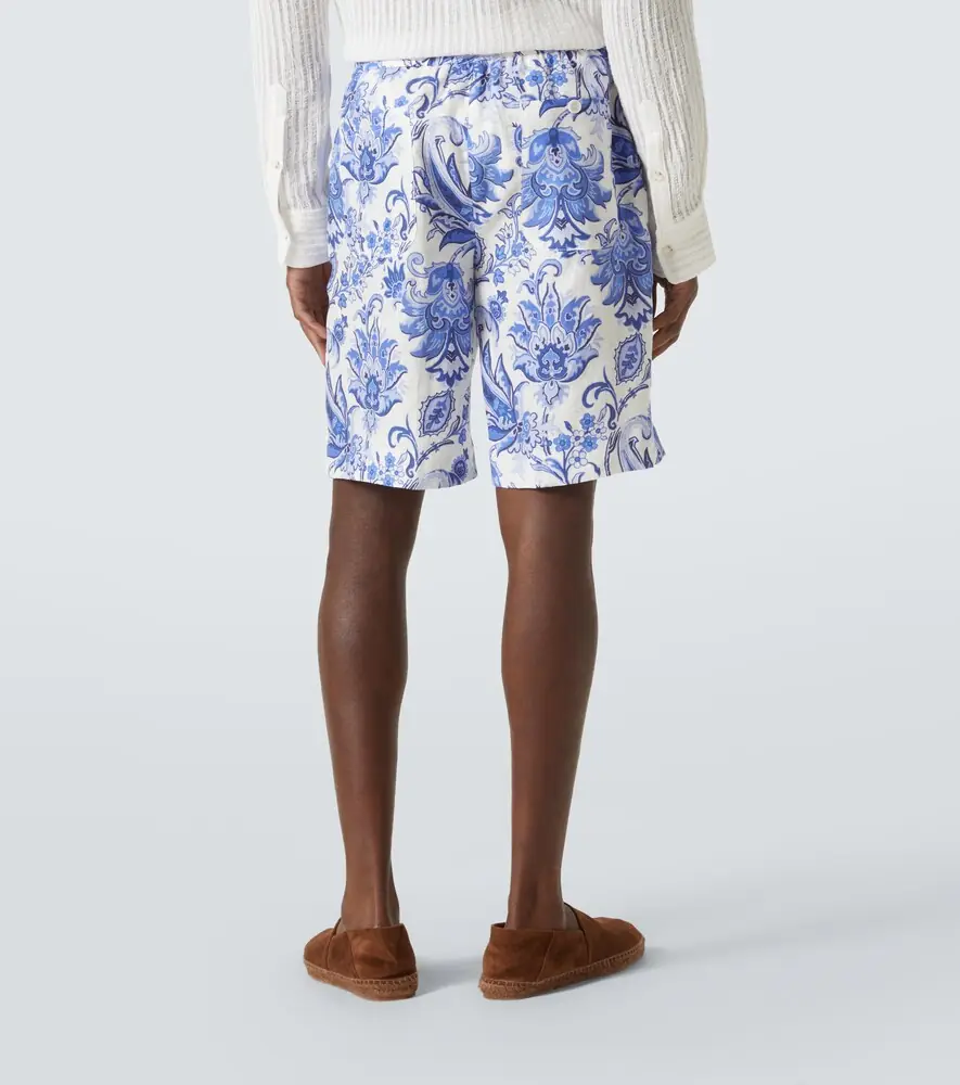 Etro Paisley linen Bermuda shorts | Thumbnail 3 Etro Paisley linen Bermuda shorts | Thumbnail 3