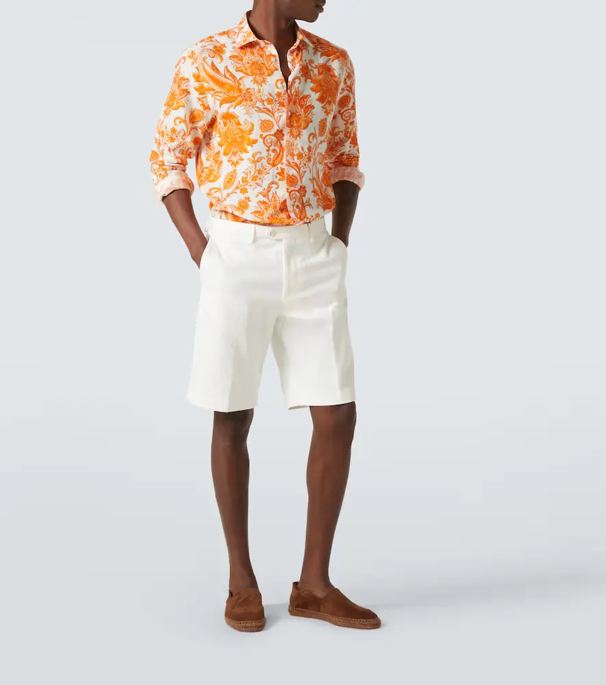Etro Roma paisley linen shirt | Thumbnail 2