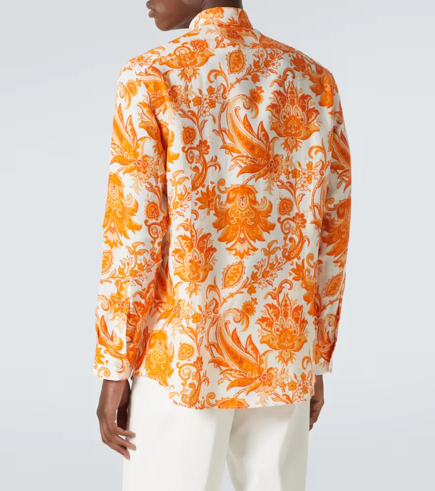 Etro Roma paisley linen shirt | Thumbnail 3