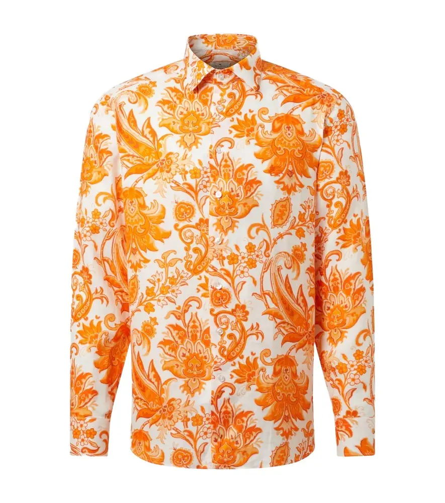 Etro Roma paisley linen shirt